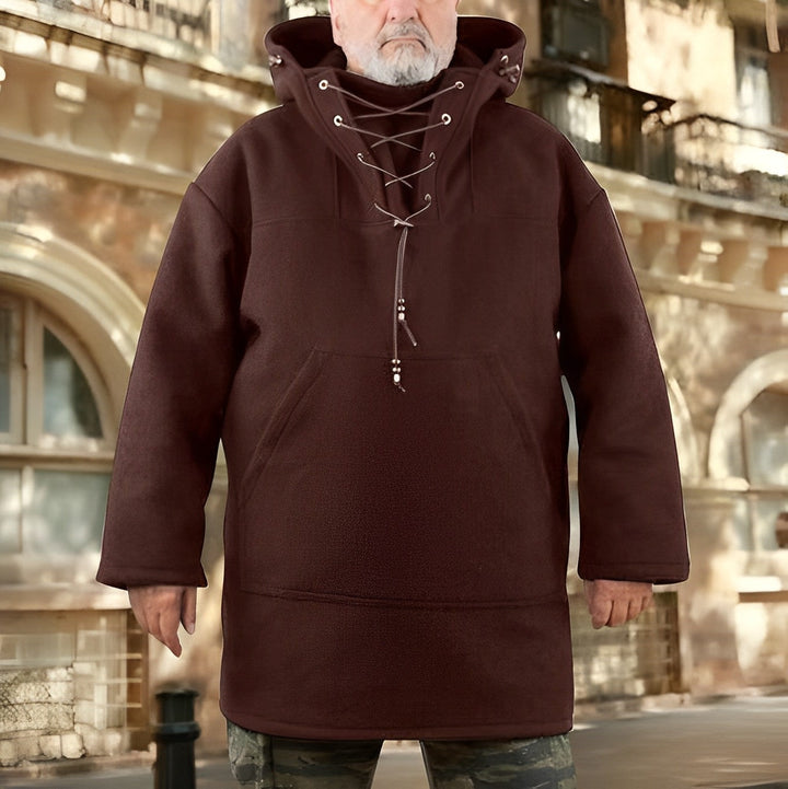 Men - Hoodie Sweatshirt - Cosy Thick Collar - Perfect for Casual Wear and Comfort