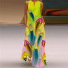 Digital Print Sleeveless Pocket Long Jumper Dress