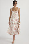 Timeless New Women Floral Print Dress with Straps