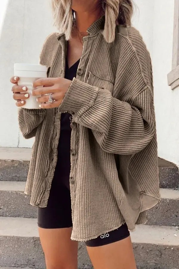 Margot™ shirt jacket with button placket