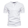 Stylish Cotton Men's Collar T-shirt