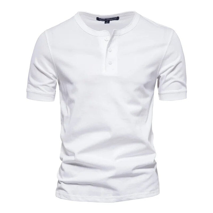 Stylish Cotton Men's Collar T-shirt