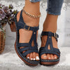 Women's - T-Strap Summer Stiletto Heels Sandals - Non-Slip Block Heel Shoes for Comfort and Style