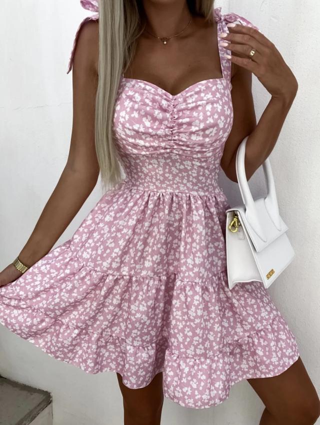 Polished Waisted Fashion Pleated Dress