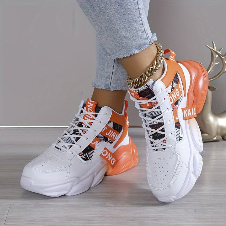 Colorblock casual sneakers for women