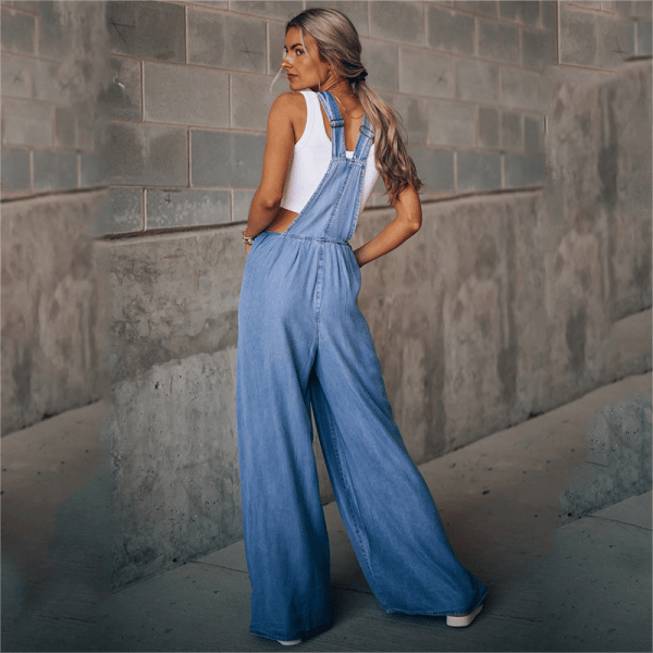 Ladies denim jumpsuit