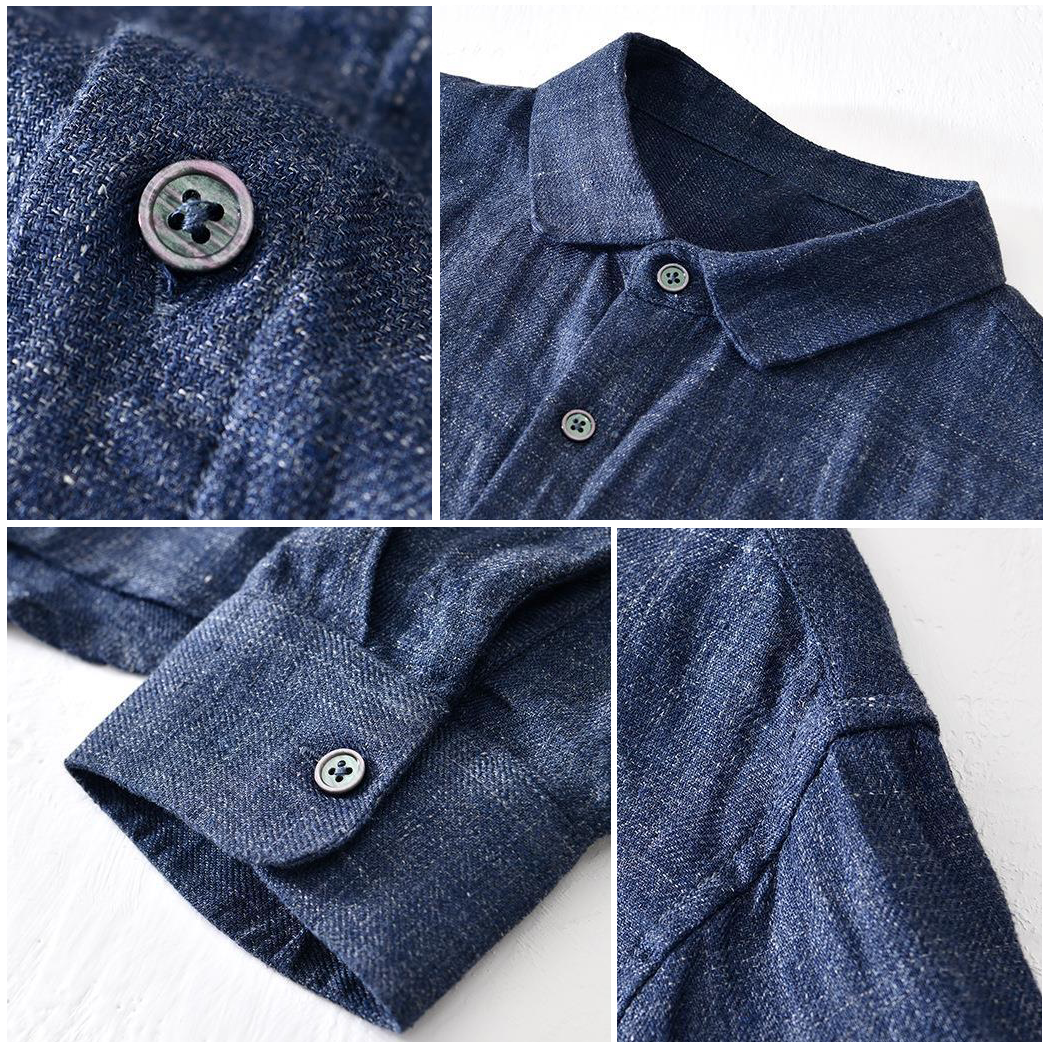 Long sleeve linen shirt