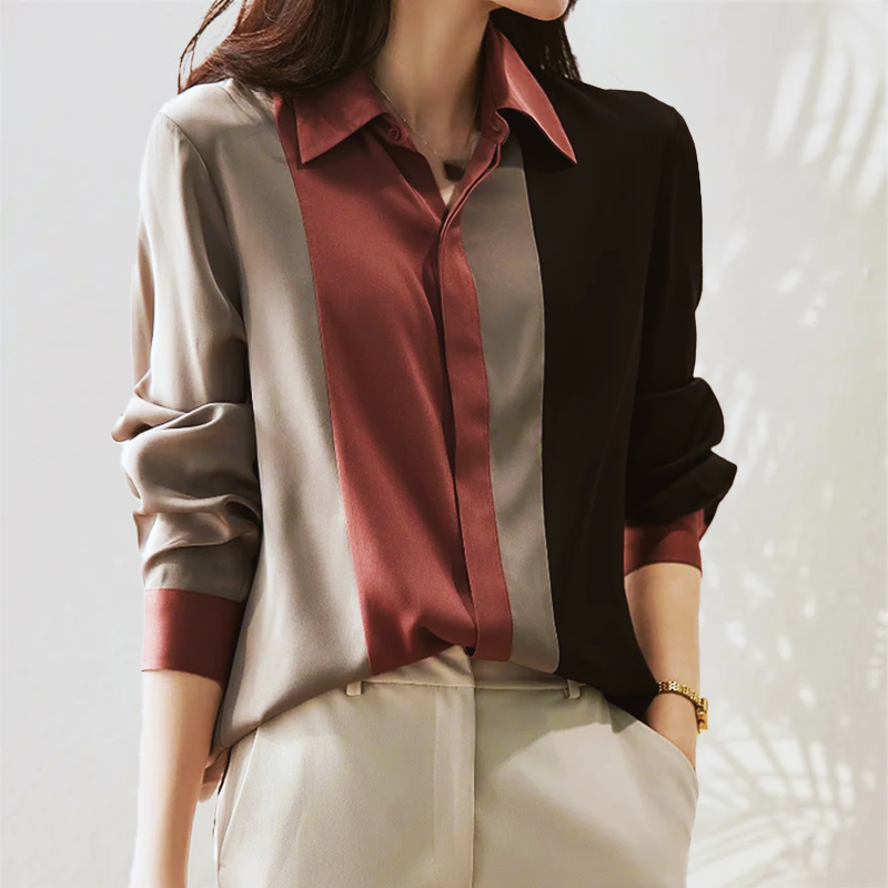 Versatile Satin Bliss ladies blouse