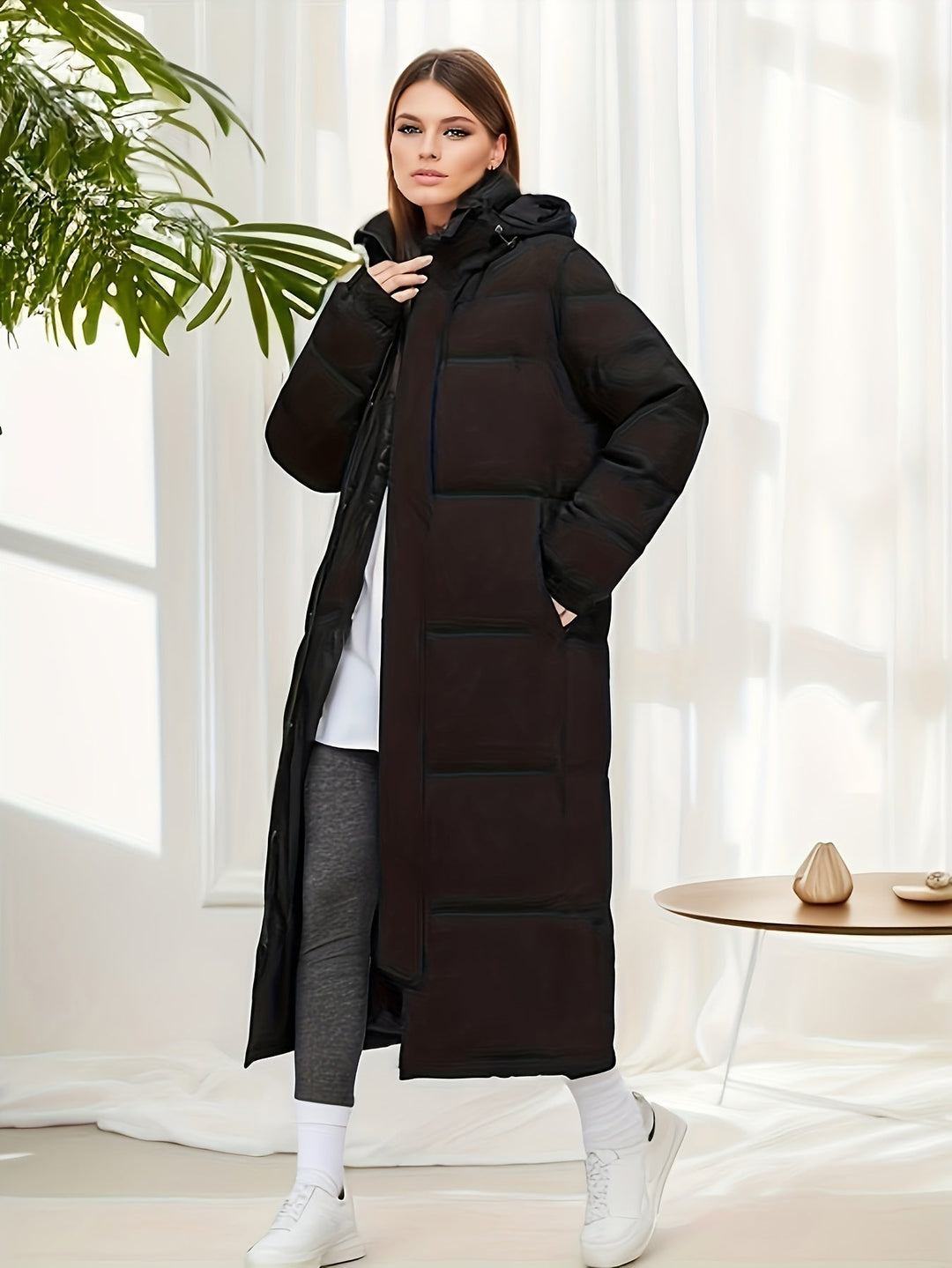 Warm long parka