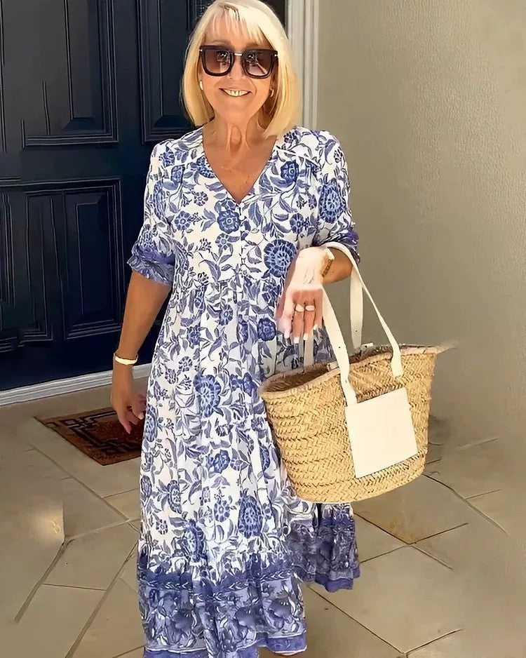Fleur™ boho maxi dress