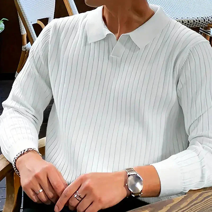 Men - Casual Jumper - Ribbed Knit - Comfortable & Stylish Knitwear for Everyday Wear