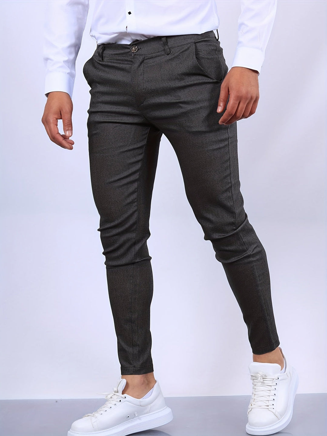 Fitted trousers for men