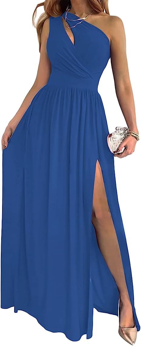 Minimalist High Split Cutout Sleeveless Elegant Dress