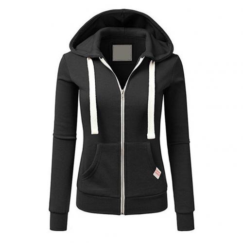Women's - Zip-Up Hoodie - Cosy Fleece Material - Perfect for Layering