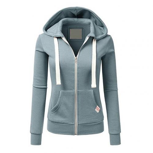 Women's - Zip-Up Hoodie - Cosy Fleece Material - Perfect for Layering
