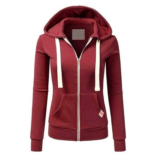 Women's - Zip-Up Hoodie - Cosy Fleece Material - Perfect for Layering