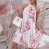 Casual Pleated Dress With Floral Print