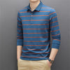 Men's casual long-sleeved polo shirt