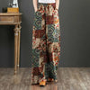 Women's Elastic Trousers With Wide Legs in Bohemian Style