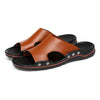 Ademende, anti-slip men's sandals Van synthetic leather