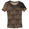 Women's Leopard Print Maas Top Beaded Shirt