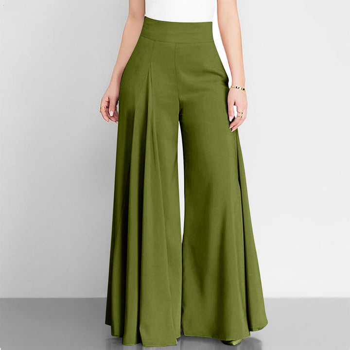 Elegant High Waist Wide Leg Pleated Pants for Women