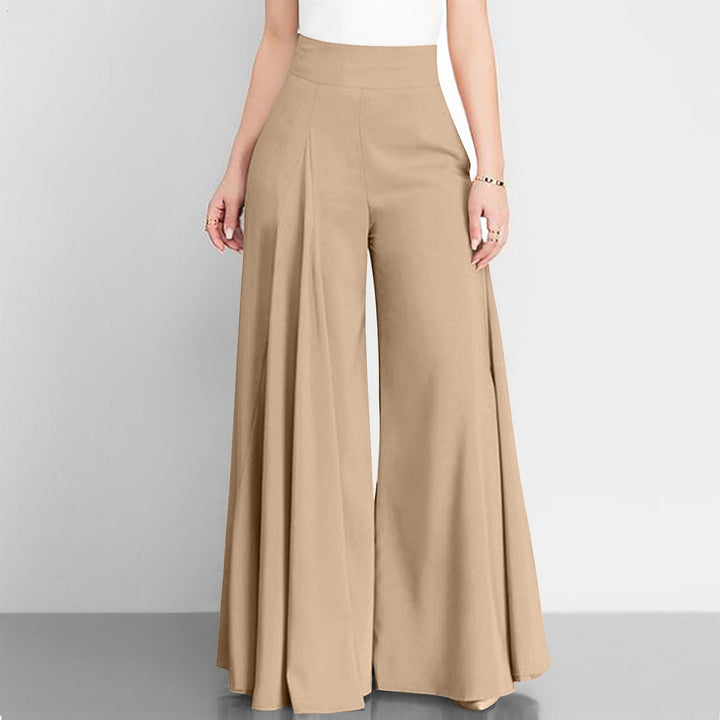 Elegant High Waist Wide Leg Pleated Pants for Women