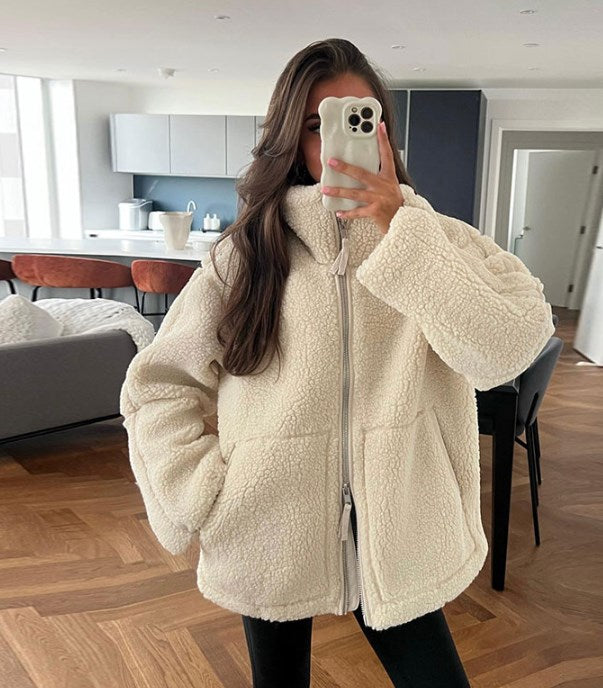 Warm teddy jacket