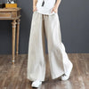 Women's - Lightweight and Stylish Pants - Smoky Airy Design for Everyday Wear