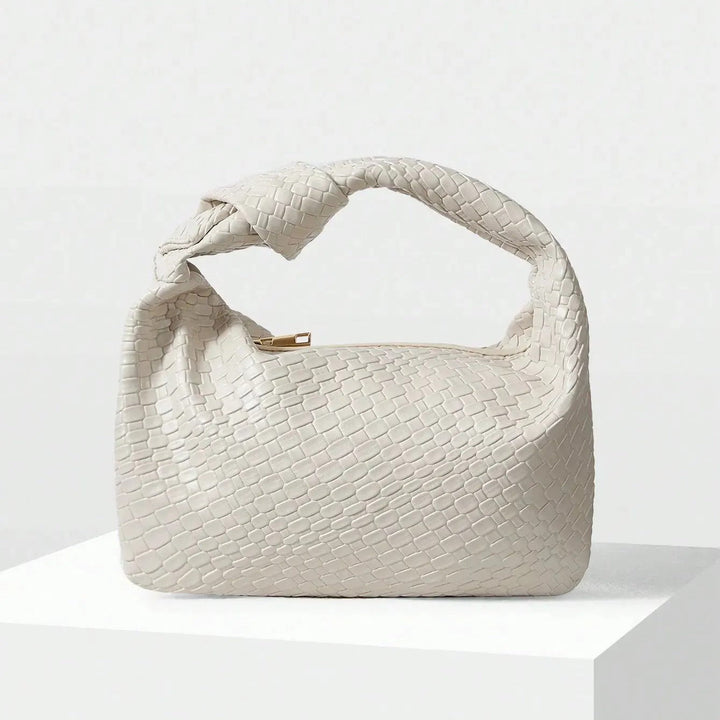 Chic hobo bag with woven texture