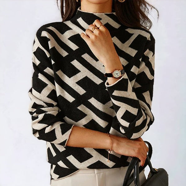 Beautiful geometric jumper