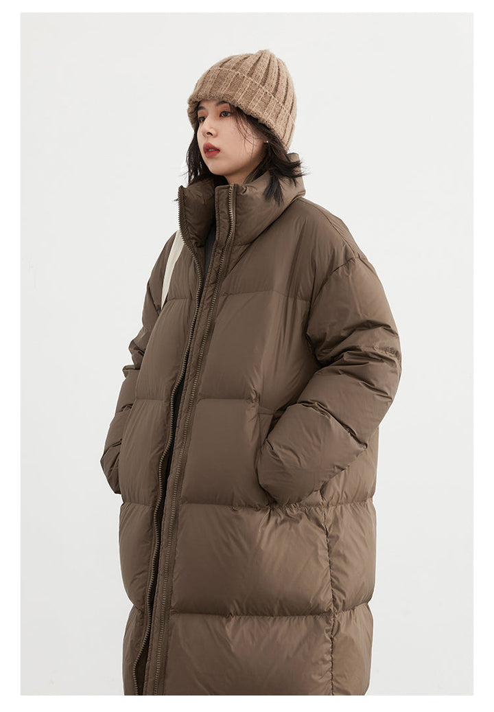 Thick casual coat Long down winter jacket