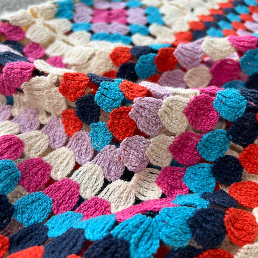 Colourful knitted cardigan