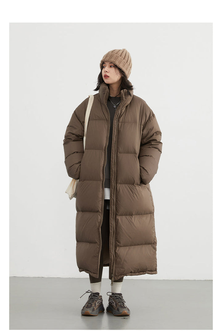 Thick casual coat Long down winter jacket