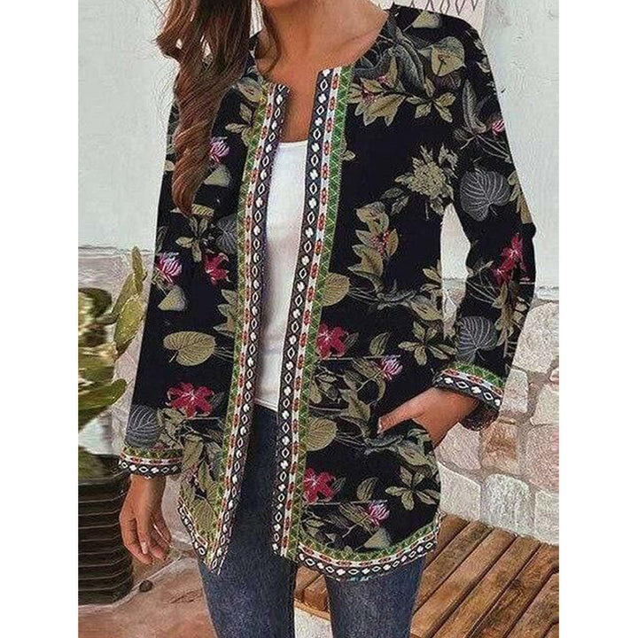 Jacket with floral pattern