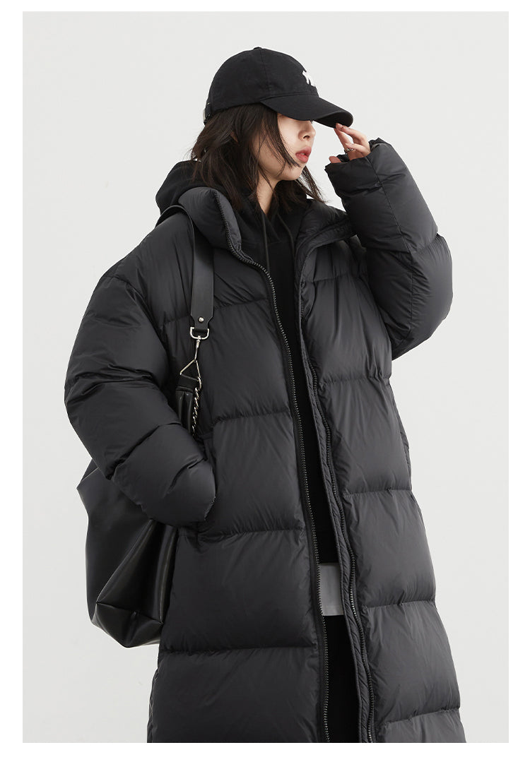 Thick casual coat Long down winter jacket