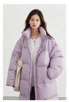 Thick casual coat Long down winter jacket