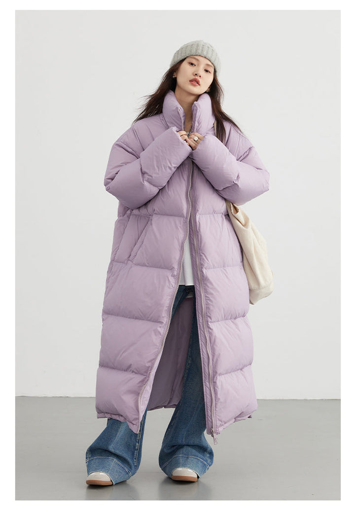 Thick casual coat Long down winter jacket