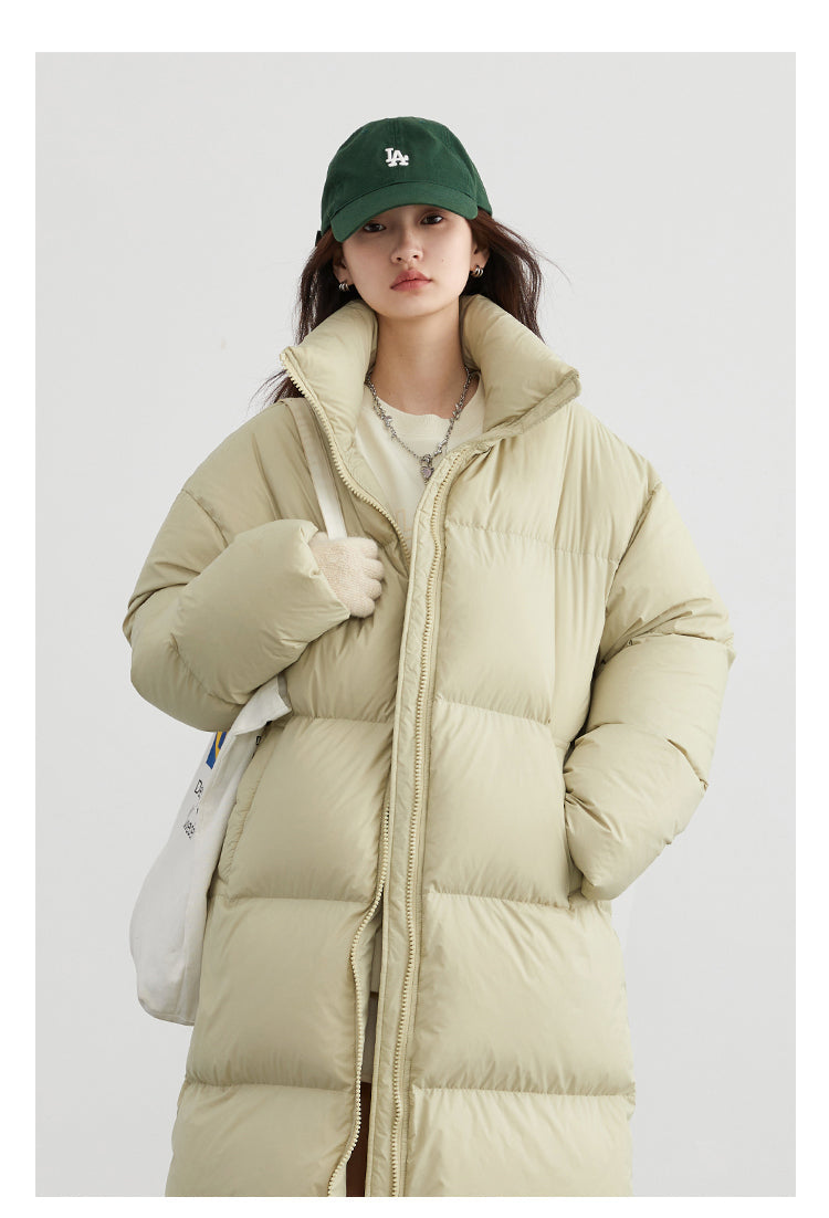 Thick casual coat Long down winter jacket