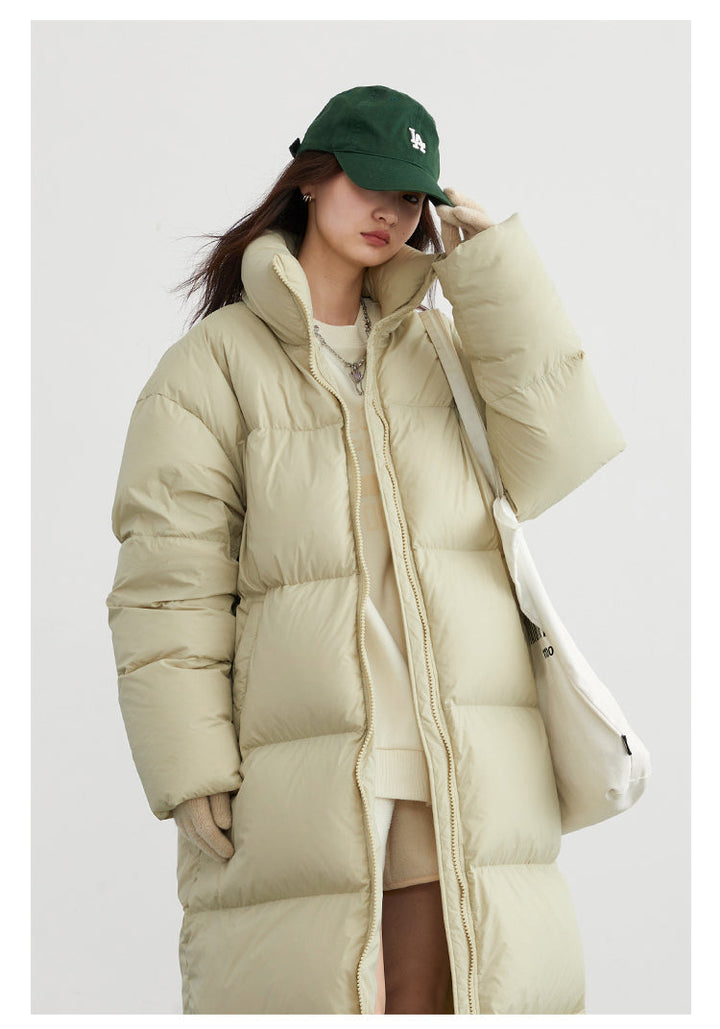 Thick casual coat Long down winter jacket