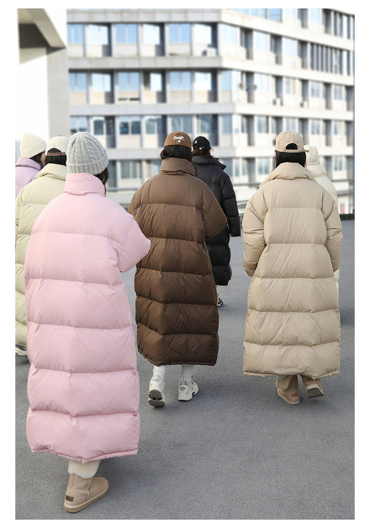 Thick casual coat Long down winter jacket