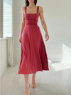 Women's - Midi dress with camisole - Lightweight and Stylish - Perfect for any Occasion