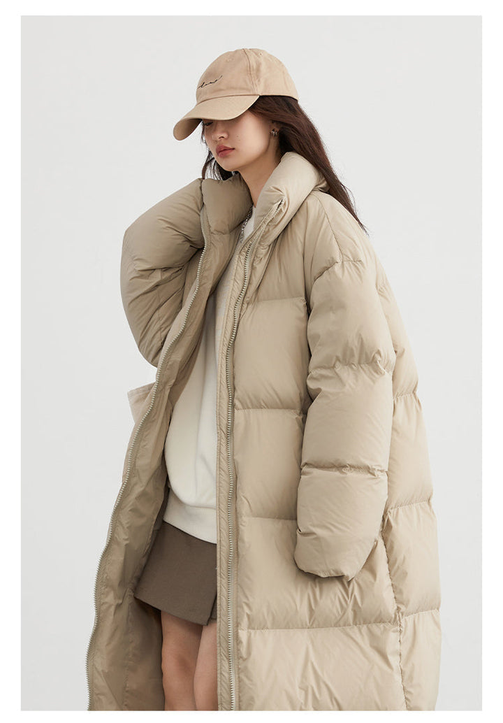 Thick casual coat Long down winter jacket