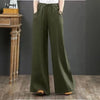 Women's - Lightweight and Stylish Pants - Smoky Airy Design for Everyday Wear