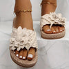 Boho sandals with braided strap