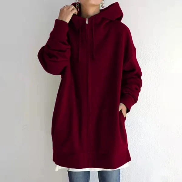 Women's autumn/winter hoodie with zip