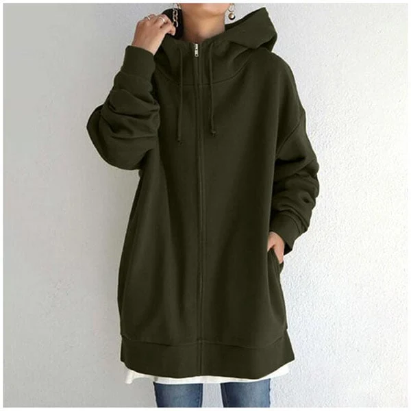 Women's autumn/winter hoodie with zip