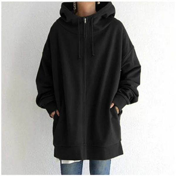 Women's autumn/winter hoodie with zip