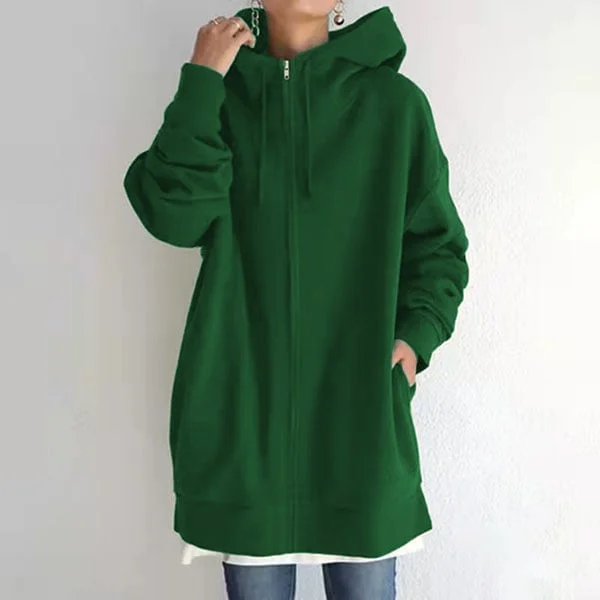 Women's autumn/winter hoodie with zip