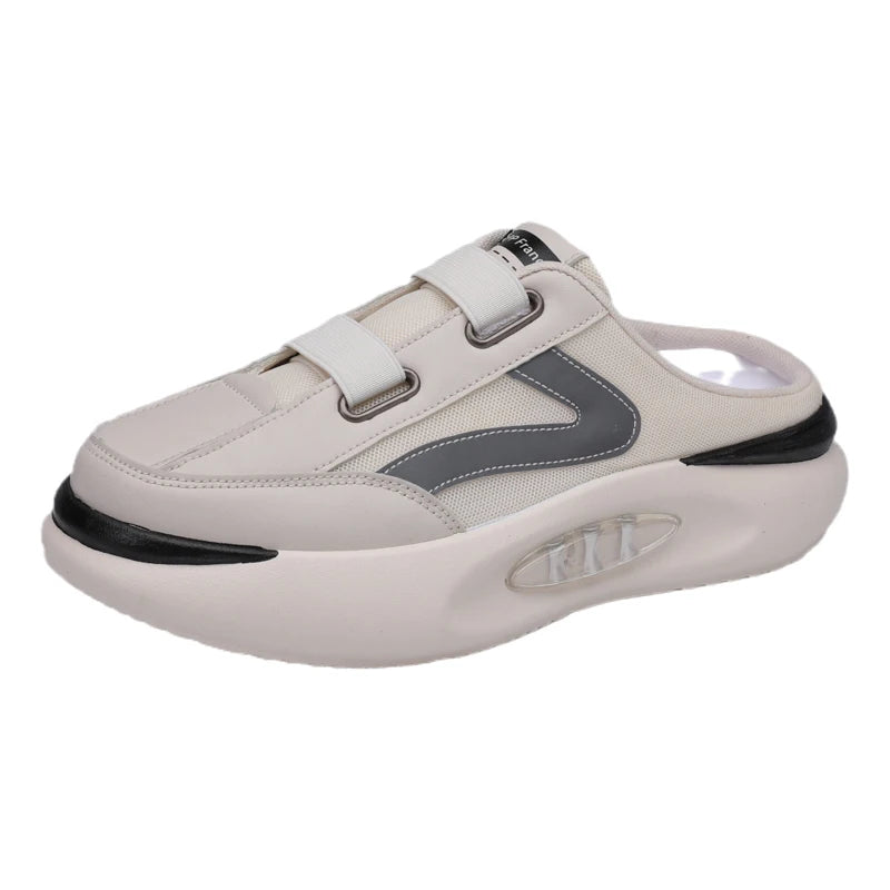 Elegant trainers with velcro fastening